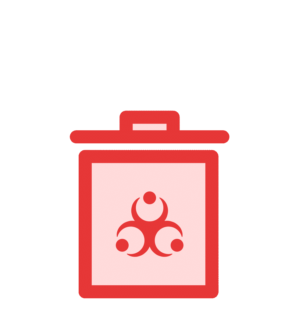 Animated lavender process step illustrating another phase of the RadCare Services care journey, using engaging motion icons and labels to explain service progression clearly.