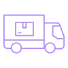 Transport icon representing secure pickup and delivery services, highlighting RadCare Services logistics support for radiation protection garments and healthcare equipment.